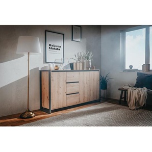 Sideboard 160 x 88 x 40cm Braun