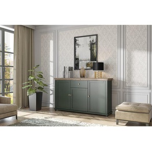 Sideboard II 160 x 93 x 42cm Grün/Dunkelgrün