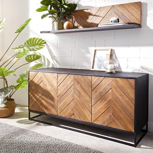 Sideboard Famke 145 cm Mango Teak 3 Türen, Sideboards