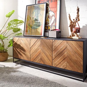 Sideboard Famke 175 cm Mango Teak 3 Türen, Sideboards