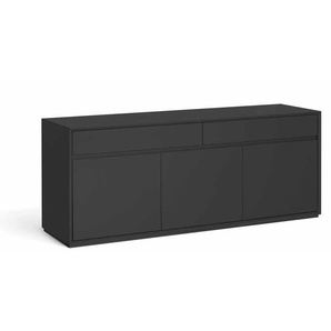 Sideboard Fiete 160 cm - Schwarz matt lackiert