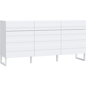 Sideboard FORTE Sideboards Gr. B/H/T: 164,6 cm x 82,4 cm x 41,6 cm, 3, weiß Sideboards