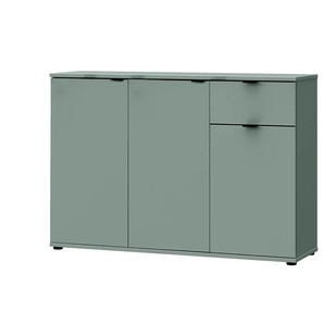 Sideboard  Gannano ¦ grün ¦ Maße (cm): B: 119,8 H: 82,3 T: 34.1