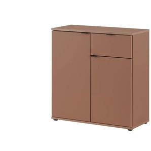 Sideboard  Gannano ¦ rot ¦ Maße (cm): B: 80,1 H: 82,3 T: 34.1