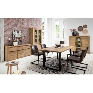 Sideboard 160 x 80 x 40cm Braun/Eiche