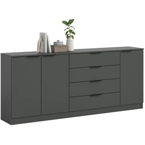 Sideboard  Kopenhagen ¦ grau ¦ Maße (cm): B: 185 H: 80