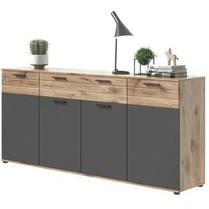 Sideboard  Monsano ¦ grau ¦ Maße (cm): B: 200 H: 91