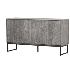 Sideboard - grau - Materialmix - 140 cm - 78 cm - cm 42,0 | Möbel Kraft