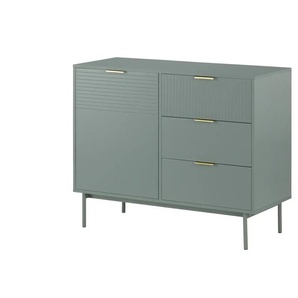 Sideboard - grün - Materialmix - 100 cm - 80 cm - cm 41,5 | Möbel Kraft