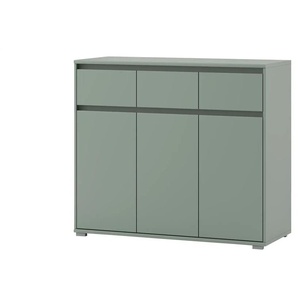 Sideboard - grün - Materialmix - 118 cm - 103 cm - cm 48,0 | Möbel Kraft