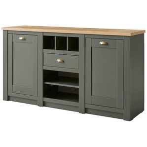 Sideboard - grün - Materialmix - 145 cm - 83 cm - cm 41,0 | Möbel Kraft