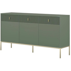 Sideboard - grün - Materialmix - 154 cm - 83 cm - cm 39,0 | Möbel Kraft