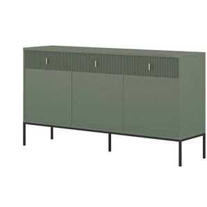 Sideboard - grün - Materialmix - 154 cm - 83 cm - cm 39,0 | Möbel Kraft