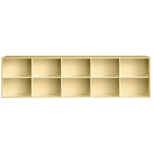 Sideboard HAMMEL FURNITURE Mistral, Hochwertig Bücherregal, Lowboard, hängend/stehend montierbar Sideboards Gr. B/H/T: 220 cm x 61 cm x 42 cm, gelb (hellgelb) Sideboards