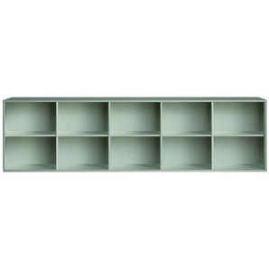 Sideboard HAMMEL FURNITURE Mistral, Hochwertig Bücherregal, Lowboard, hängend/stehend montierbar Sideboards Gr. B/H/T: 220 cm x 61 cm x 42 cm, grün (hellgrün) Sideboards