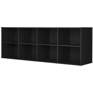 Sideboard HAMMEL FURNITURE Mistral, Hochwertig Bücherregal, Lowboard, hängend/stehend montierbar Sideboards Gr. B/H/T: 220 cm x 61 cm x 42 cm, schwarz (schwarz gebeizt) Sideboards
