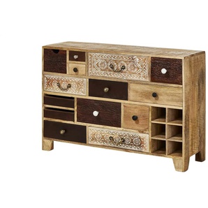 Sideboard - holzfarben - Materialmix - 114 cm - 80 cm - cm 39,0 | Möbel Kraft