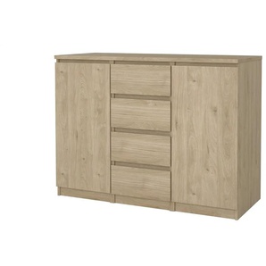 Sideboard - holzfarben - Materialmix - 120,8 cm - 90,7 cm - cm 50,0 | Möbel Kraft