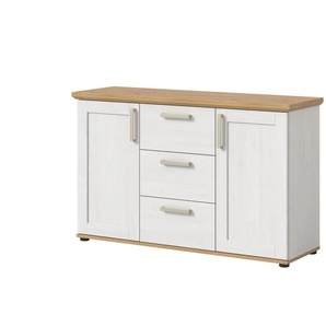 Sideboard - holzfarben - Materialmix - 129 cm - 80 cm | Möbel Kraft