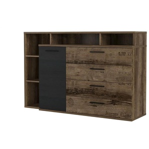Sideboard - holzfarben - Materialmix - 153,1 cm - 98,5 cm - cm 41,3 | Möbel Kraft