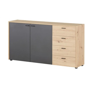 Sideboard - holzfarben - Materialmix - 153 cm - 80,5 cm - cm 35,0 | Möbel Kraft