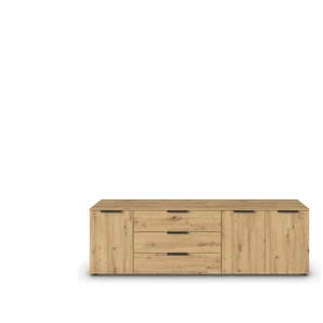 Sideboard - holzfarben - Materialmix - 199 cm - 61 cm | Möbel Kraft