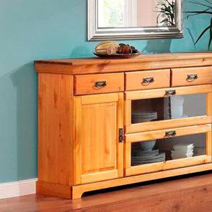 Sideboard HOME AFFAIRE Ruegen Sideboards Gr. B/H/T: 180 cm x 85 cm x 40 cm, beige (natur) Sideboards Breite 145 bzw. 180, Höhe 85 cm