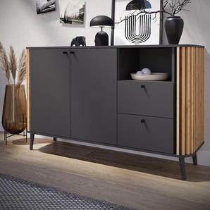 Sideboard 138 x 88 x 40cm Grau