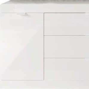 Sideboard INOSIGN Slim Sideboards Gr. B/H/T: 181 cm x 82 cm x 42 cm, 3, weiß (weiß hochglanz lack) Sideboards