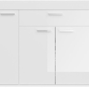 Sideboard INOSIGN Viborg Sideboards Gr. B/H/T: 182 cm x 84 cm x 42 cm, 1, weiß (weiß nb, hochglanz) Sideboards inkl. Vertikaler Frontbeleuchtung