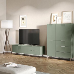 Sideboard »Kenora« - silber - Holz -