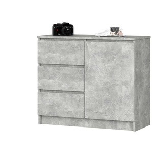 Kommode  Kubra ¦ grau ¦ Maße (cm): B: 80 H: 77