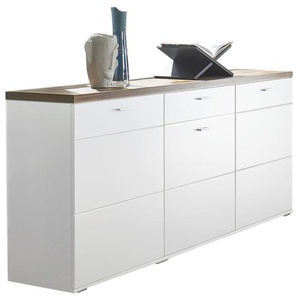 Sideboard Lancaster, weiß matt, Artisan Eiche Nachbildung