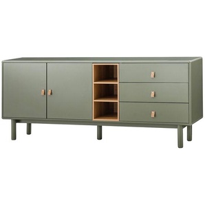 Sideboard 180 cm 180 x 75 x 40cm Grün/Olivgrün
