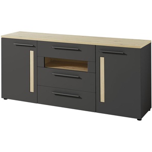 Sideboard Loft-Two, graphit supermatt