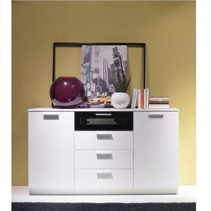 Sideboard LUNA Schrank Kommode Anrichte Highboard Möbel Buffet MDF weiß