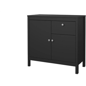 Sideboard  Madron ¦ schwarz ¦ Maße (cm): B: 82,3 H: 79,7 T: 38.4