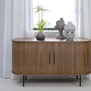 Sideboard Maqueda 140 cm 140 x 76 x 45cm Braun/Eiche Dunkel
