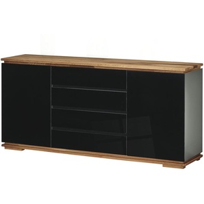 Sideboard  Messina ¦ schwarz ¦ Maße (cm): B: 172 H: 81 T: 40