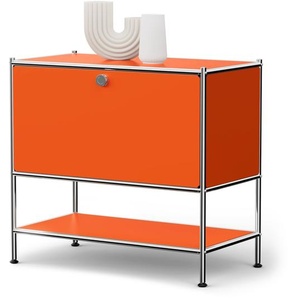 Sideboard Metall CN3 mit 1 Klappenfach, orange