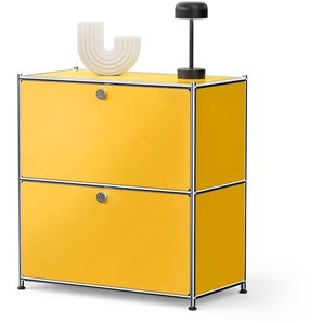 Sideboard Metall »CN3« mit 2 Klappenfächern, gelb