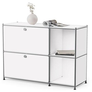 Sideboard Metall »CN3« mit 2 Klappenfächern, weiß