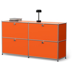 Sideboard Metall »CN3« mit 4 Klappenfächern, orange