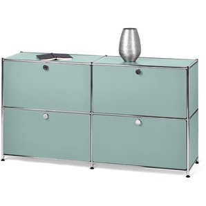 Sideboard Metall »CN3« mit 4 Klappenfächern, salbei
