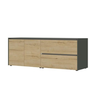 Sideboard Metro Line - grün - Materialmix - 204 cm - 75 cm - cm 50,0 | Möbel Kraft