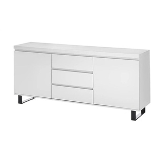 Sideboard  Meyenburg ¦ weiß ¦ Maße (cm): B: 166 H: 74 T: 40