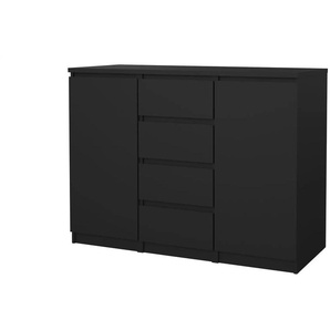 Sideboard Nardo ¦ schwarz ¦ Maße (cm): B: 120,8 H: 90,7 T: 50.0