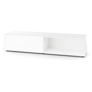 Sideboard Nex Pur Piure MDF weiß matt lackiert, Designer Studio Piure, 40x180x48 cm