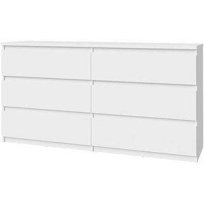 Sideboard II 154 x 80 x 42cm Weiß/Matt Weiß
