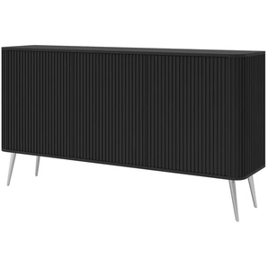 Sideboard  Ovarlo ¦ schwarz ¦ Maße (cm): B: 163,2 H: 83,8